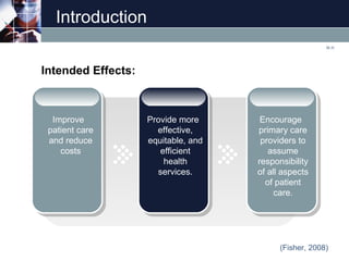 www.scmao.com
Introduction
Improve
patient care
and reduce
costs
Provide more
effective,
equitable, and
efficient
health
s...