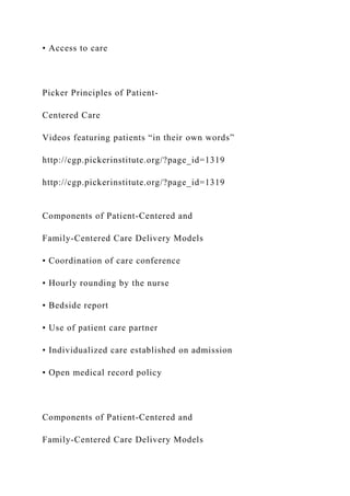 Picker Principles Patient-Centered Care and Professional Nursing Practic.docx