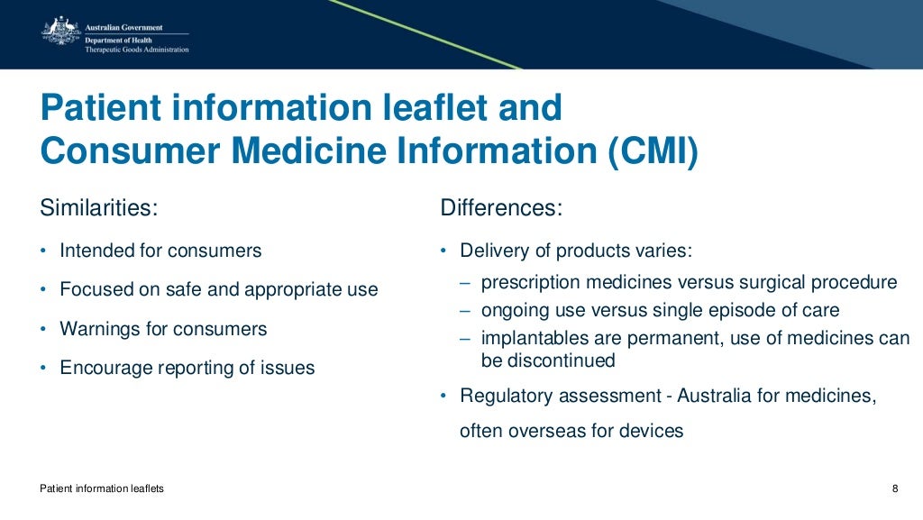 Patient informationleaflets