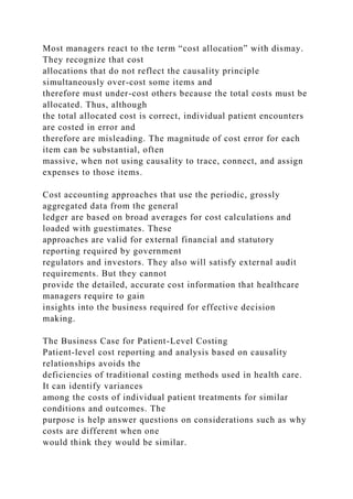 Patient-Level Costing and Profitability Making It Workhfma..docx