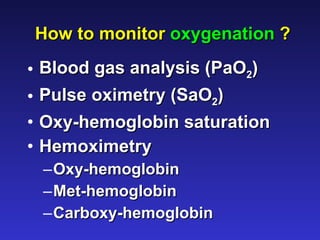 Pao2 Monitoring Patient Monitoring | PPT