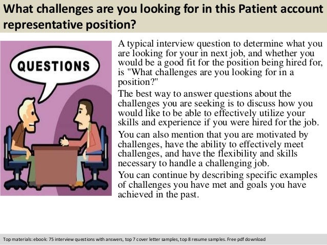 patient accounts representative job description