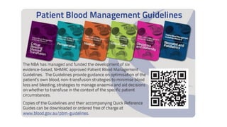 Patient Blood Management | PDF