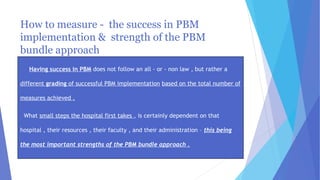Pbm Bundle PATIENT BLOOD MANAGEMENT IMPLEMENTATION BUNDLES A POWER POINT ...