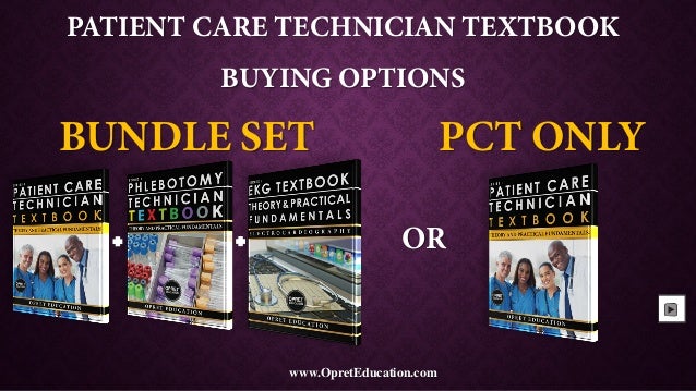 Patient care technician textbook by opret education