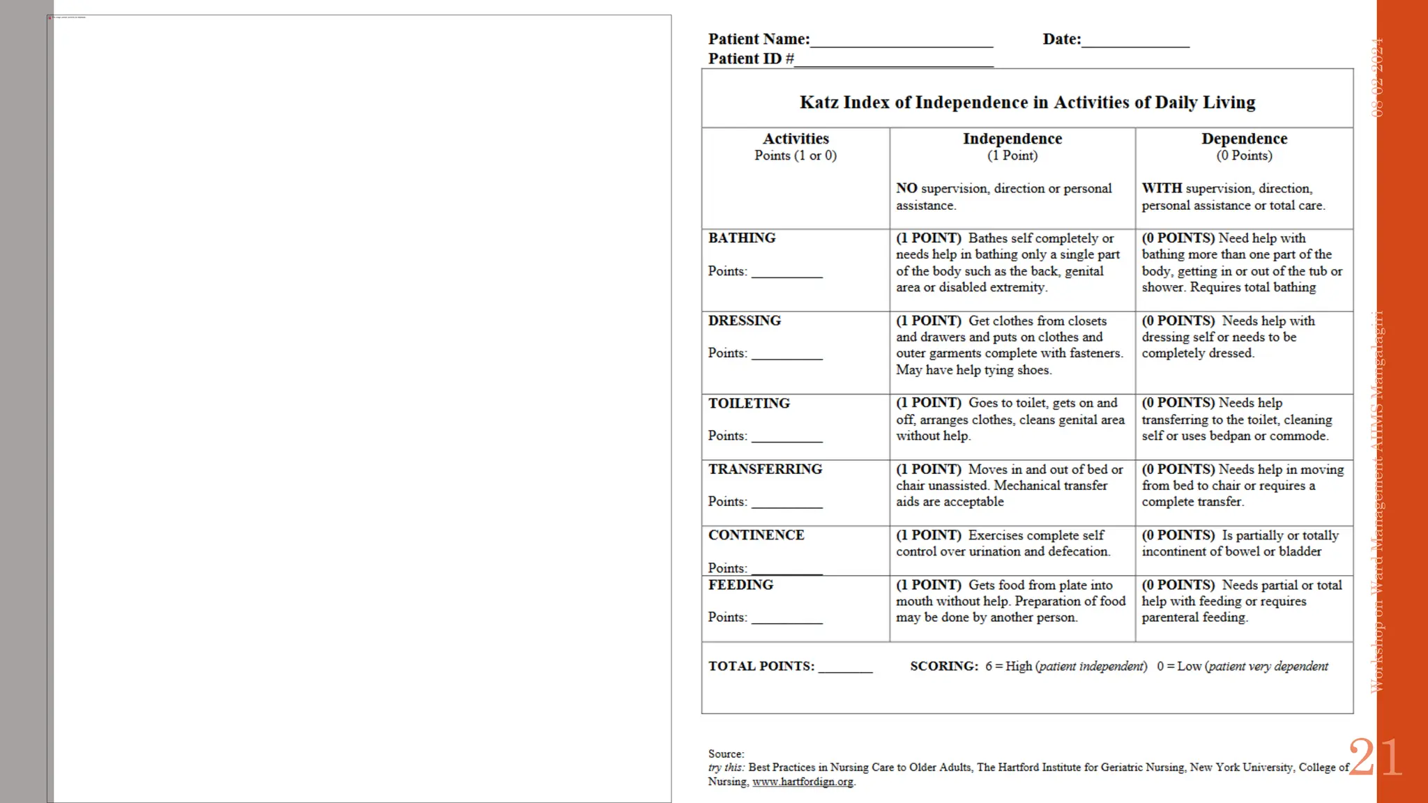 08-02-2024
Workshop
on
Ward
Management
AIIMS
Mangalagiri
21
 