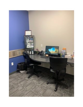 Patient desk at South Shore Dentistry
