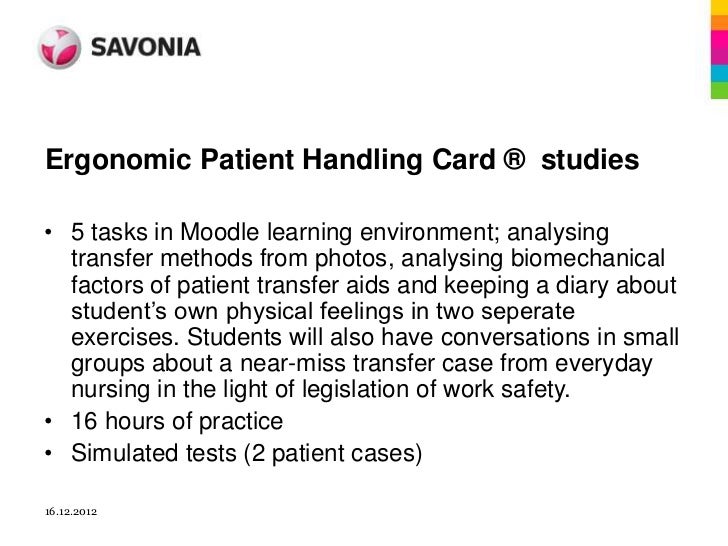 Patient Handling Ergonomic