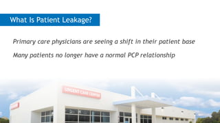 What Is Patient Leakage?
Primary care physicians are seeing a shift in their patient base
Many patients no longer have a n...