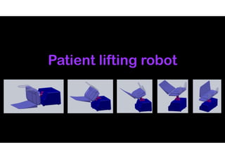 Patient lifting robot
 