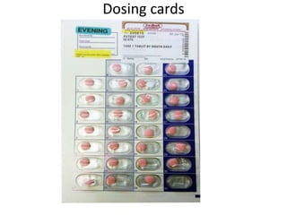 Dosing cards
 