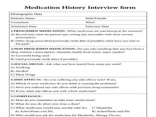 Example For Medication History Interview Form.pdf Patient_Medication_History_Interview clincical pharmacy practice ppt (2 ...