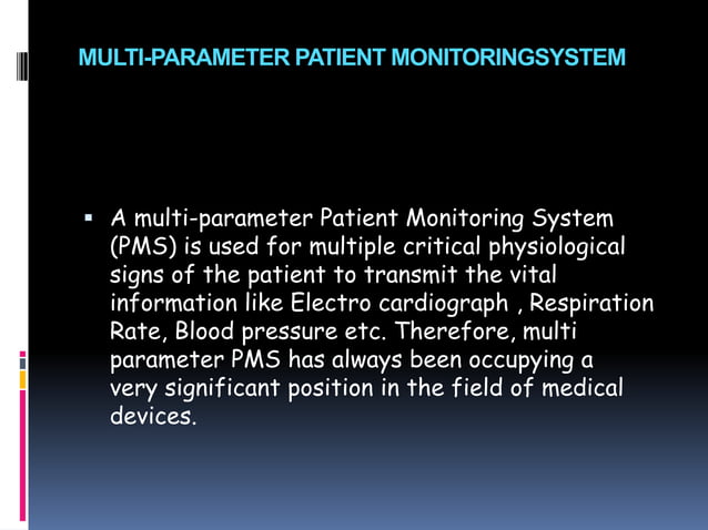 Patient monitoring system | PPTX