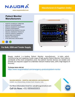 Patient Monitor Manufacturers