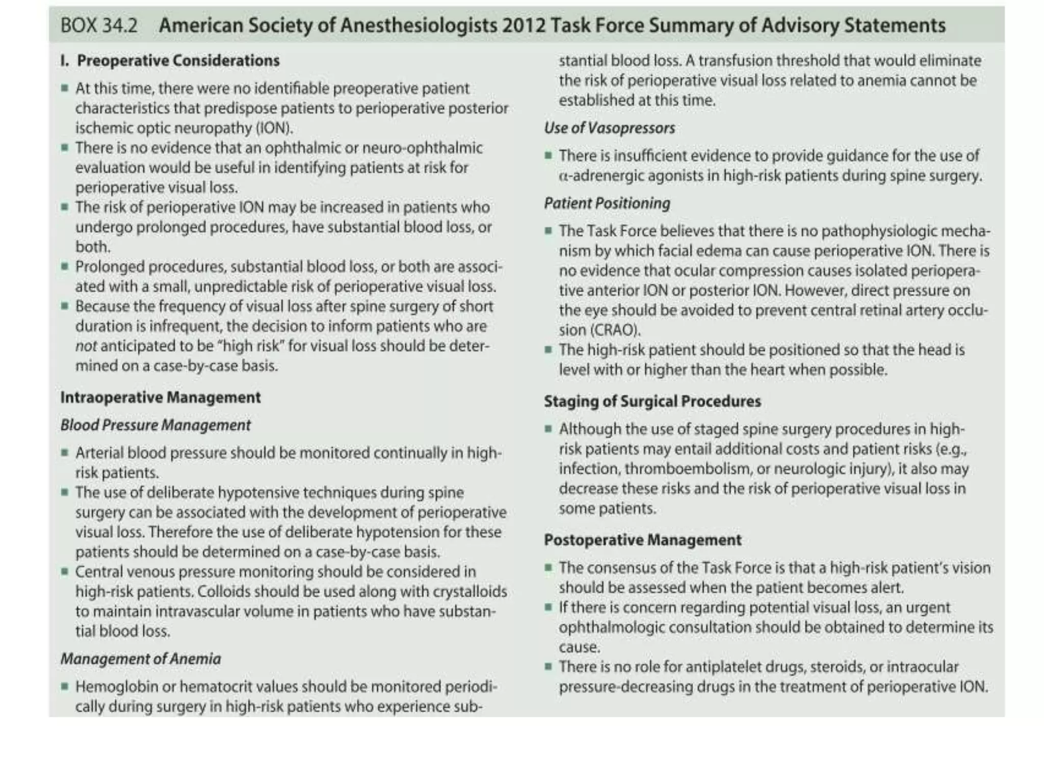 Patient positioning and associated risk