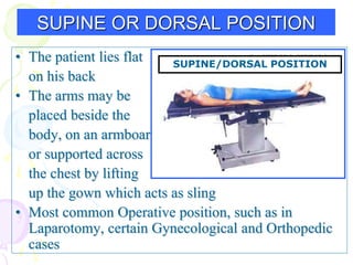 Patient positioning in surgery and orthopaedics .ppt