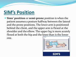 Sim Potition Patient Positionin OT & AT Class a detailed description | PPTX