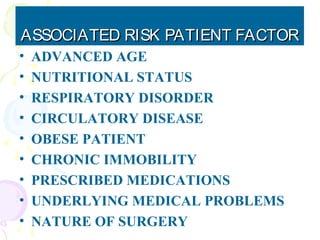 Increased Patient Risk Patient positioning in operating theatre -gihs | PPT