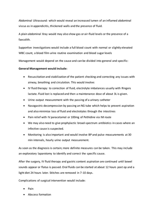 Patient with Right Iliac Fossa Pain Differentials & management