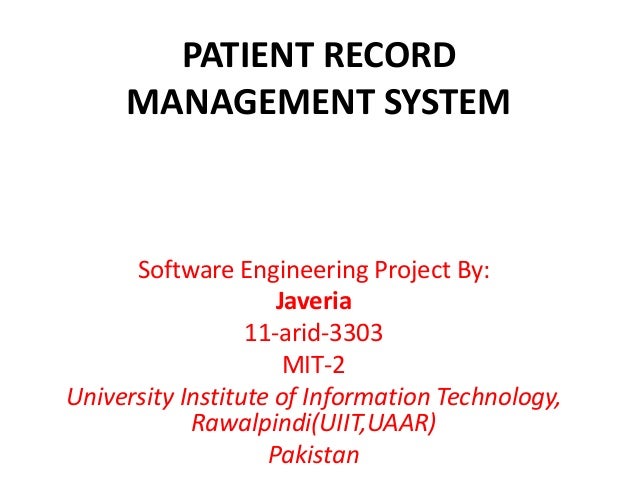 Patient record management software