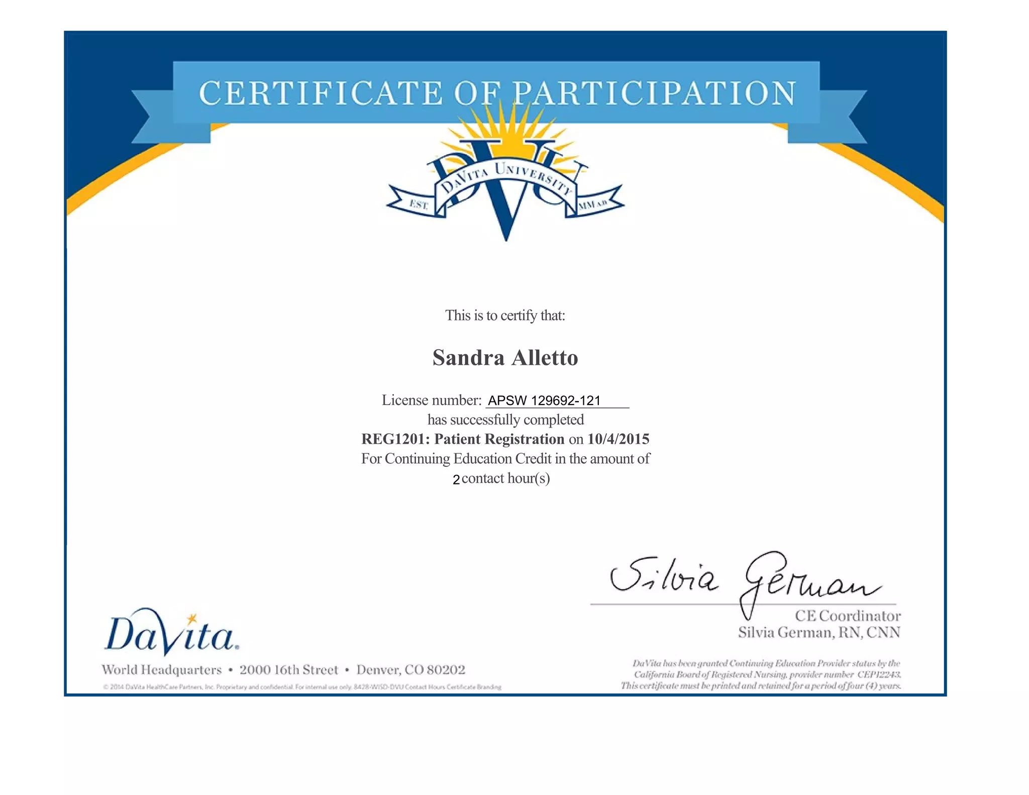 Patient Registration Program DaVita | PPT