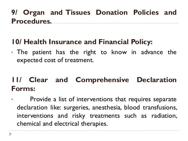 Patient rights and responsibilities