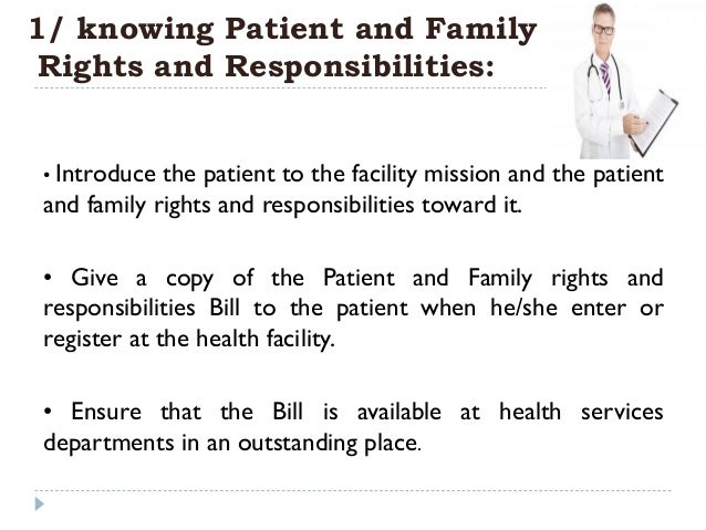 Patient rights and responsibilities
