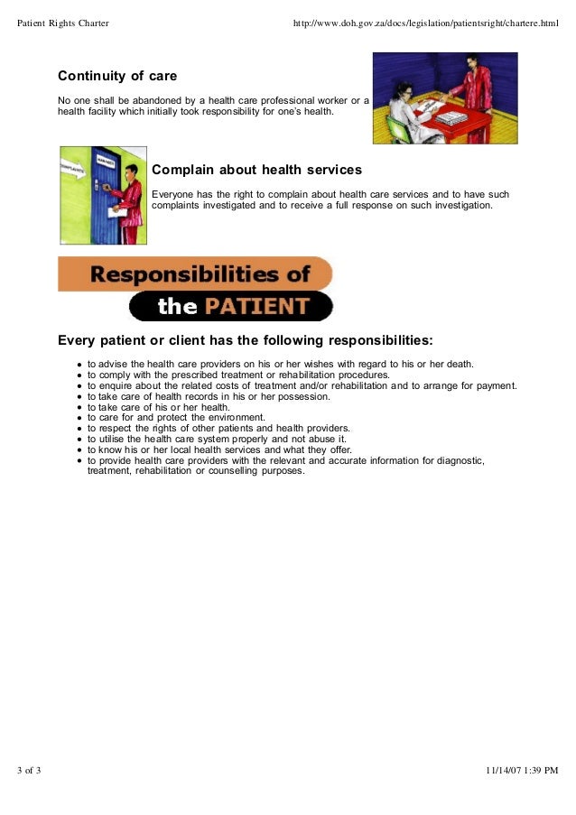 The Patients' Rights Charter