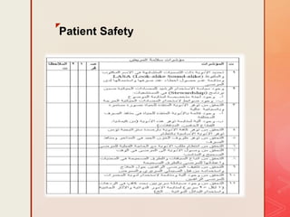 z
Patient Safety
 