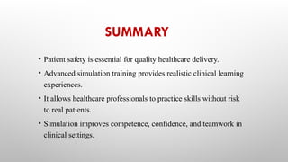 Enhancing Patient Safety Through Advanced Simulation Training in ...