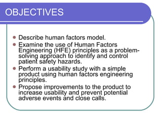 Patient Safety And Human Factors Engineering Spring2006 | PPT