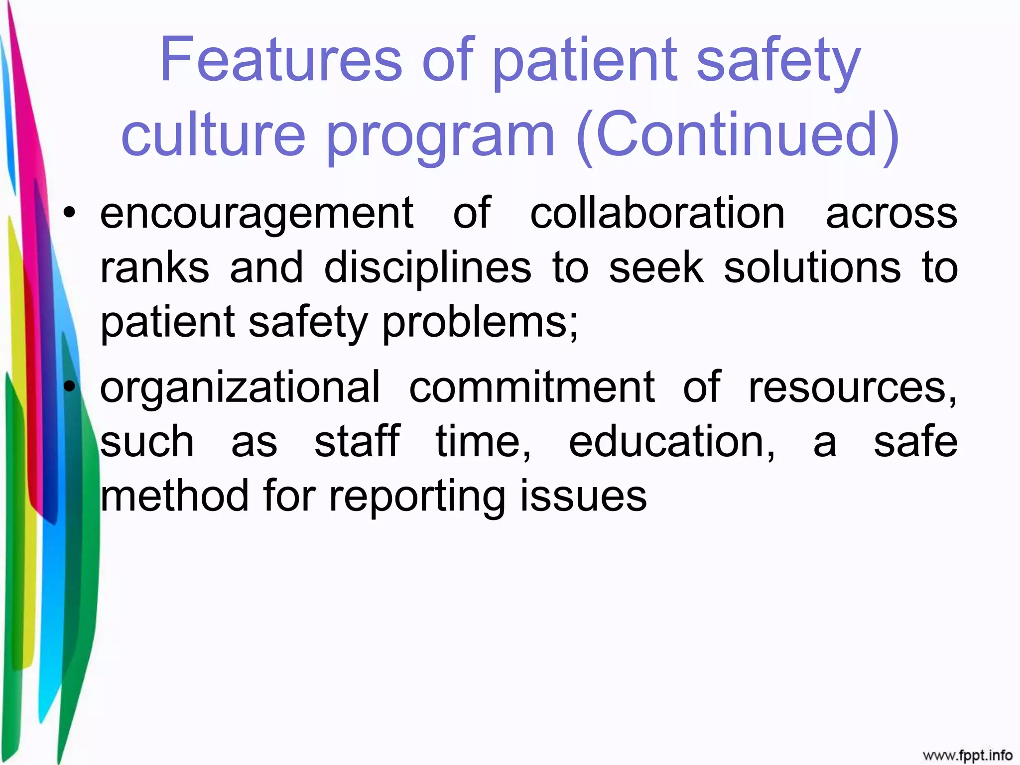 Patient safety culture | PPTX