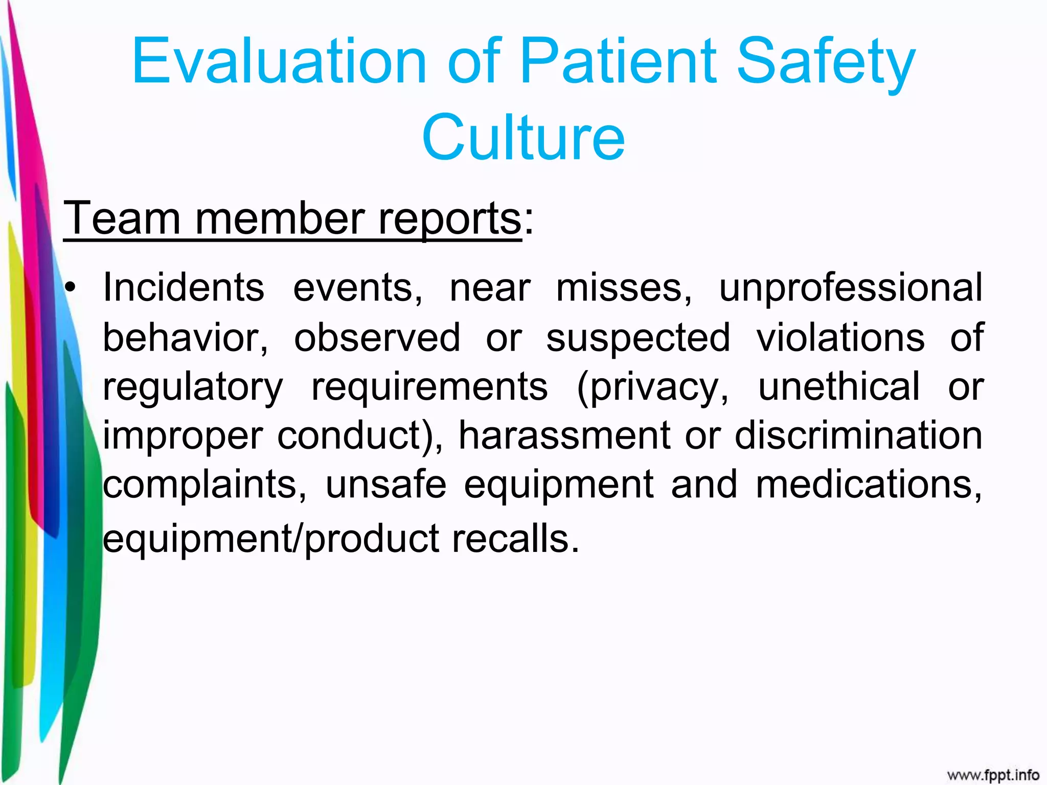 Patient safety culture | PPTX