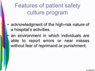 Patient safety culture | PPTX