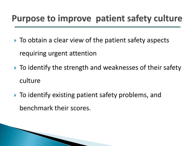 Patient safety culture | PPTX