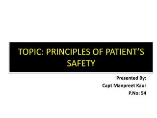 patient safety final PPT on patient safety | PPTX
