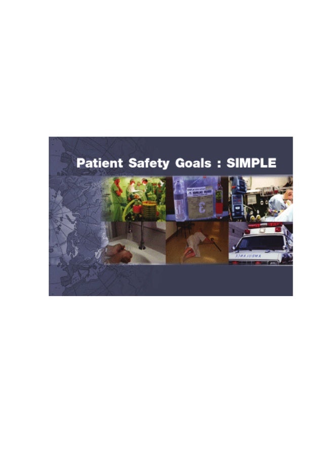 Patient safety goals SIMPLE