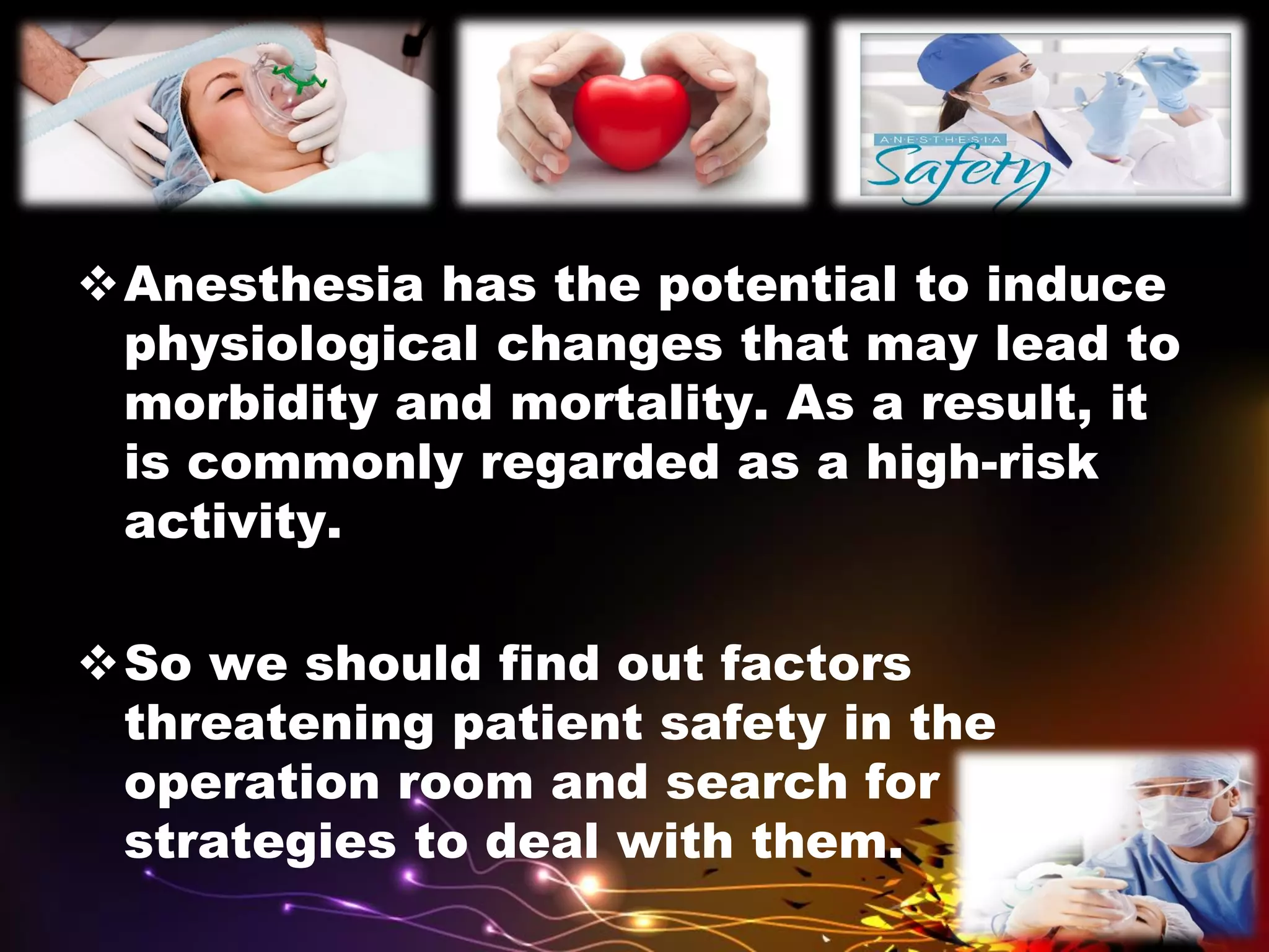 Patient safety in anesthesia | PDF