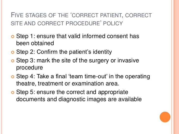 Documentation, relating to surgical error.
