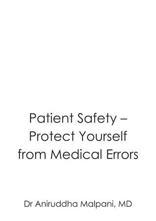 Patient safety - Protect yourself from medical errors Slide 3