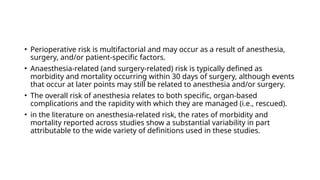 patient saftey risk with regards to anaesthesia. ver2.pptx