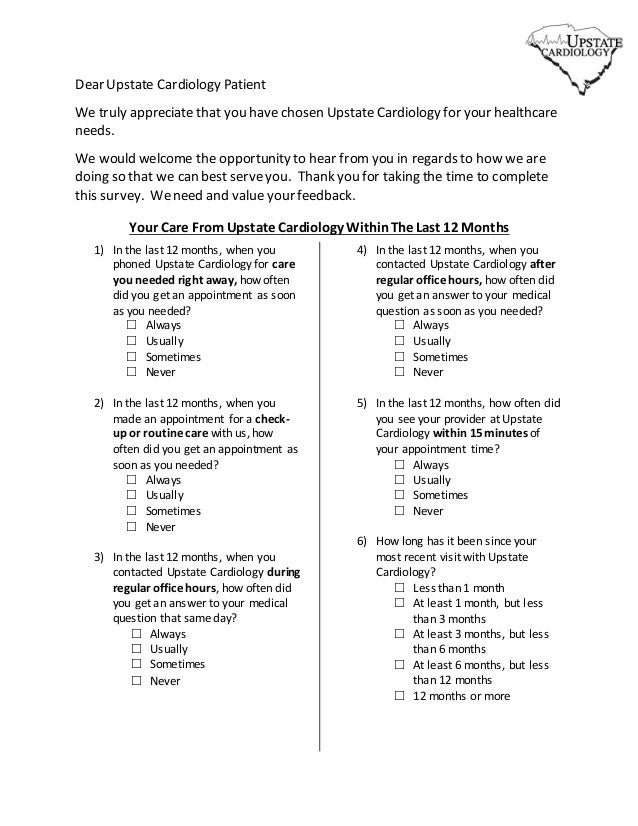 patient satisfaction survey medical office survey