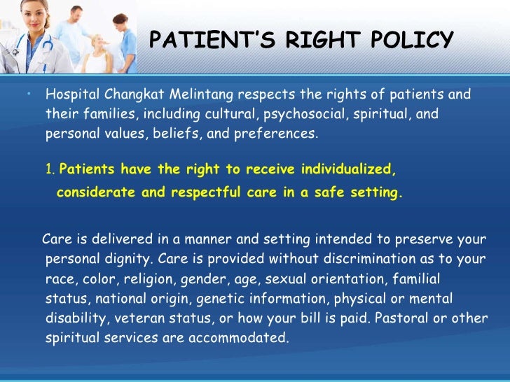 Patient’s right