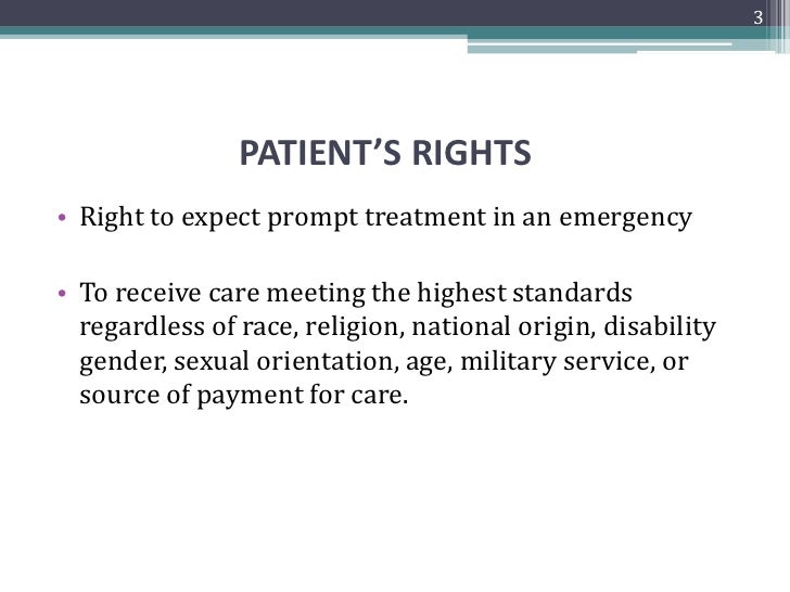 Patients rights and responsibilities