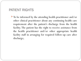 Comprehensive Guide to Patients’ Rights and Responsibilities in ...