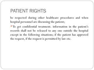 Comprehensive Guide to Patients’ Rights and Responsibilities in ...