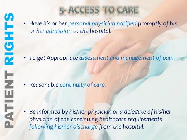 Patient’s rights and responsibilities