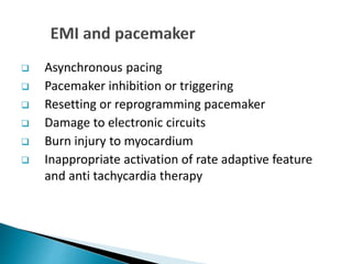 Patients with pacemaker anaesthetic implications | PPTX