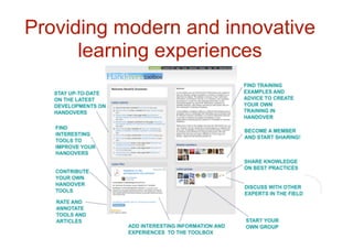Providing modern and innovative
learning experiences
 