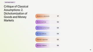 Real Balance Function Patinkin’s Real Balance Effect – Integration of Money and Value Theory ...